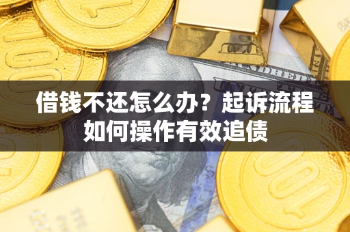 济南借钱不还怎么办？起诉流程如何操作有效追债